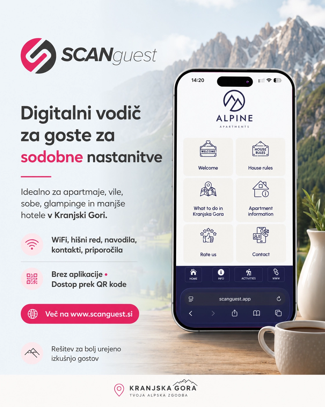 SCANguest digitalna izkušnja za goste